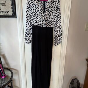 Valentina Black and White Jumpsuit